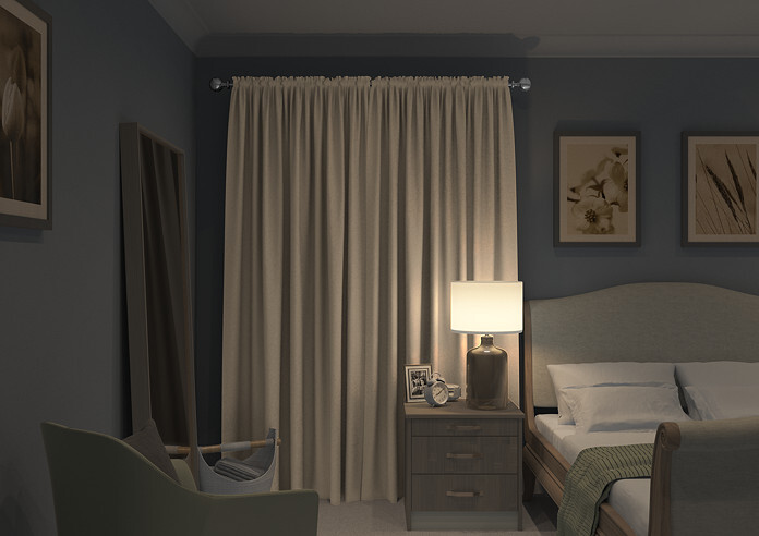 Faux Suede, Natural - Made to Measure Curtains - Image 7
